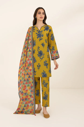 Daily wear printed lawn suit unstitched 3pcs summer collection