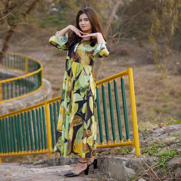 black and yellow – Premium Cape Style Frock