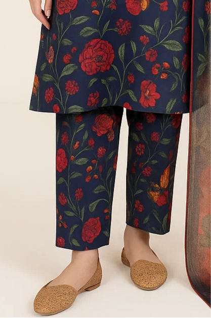 Daily wear printed lawn suit unstitched 3pcs summer collection