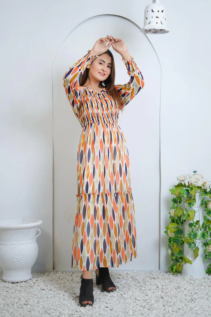 orange   – Premium Cape Style Frock