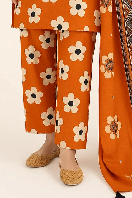 Daily wear printed lawn suit unstitched 3pcs summer collection