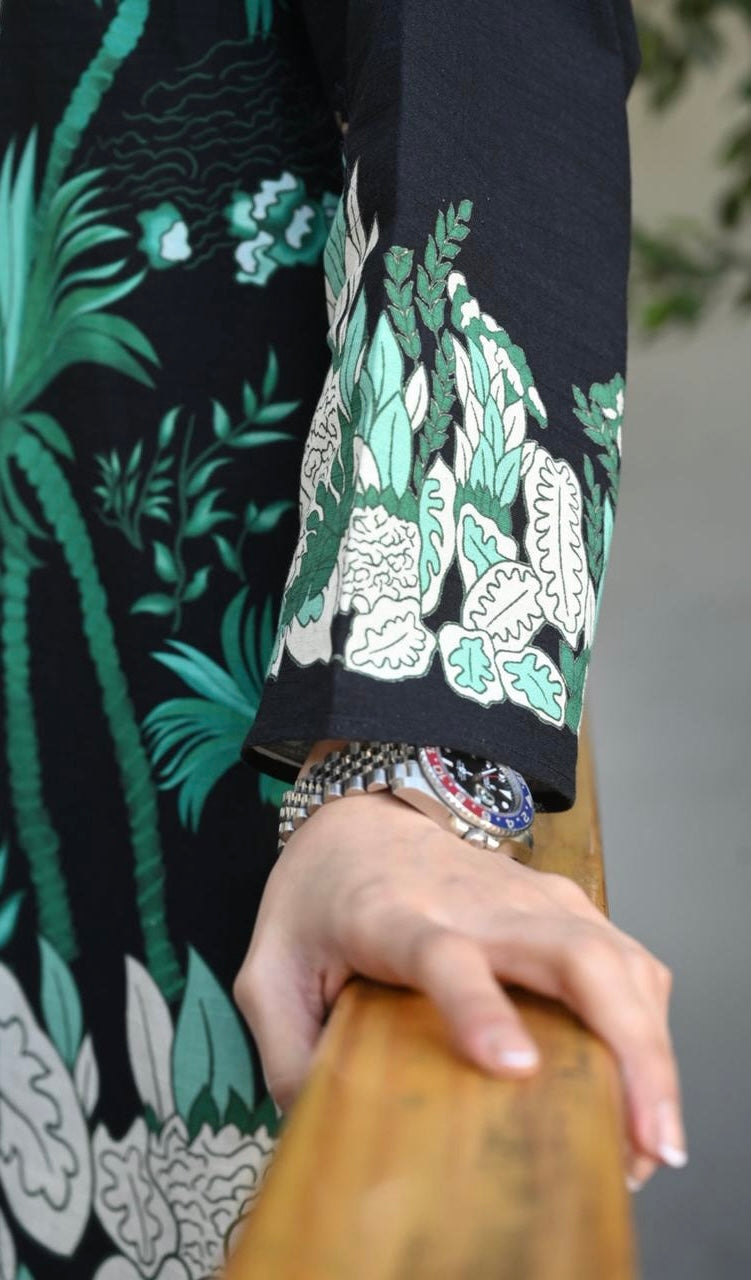 Elangat In black and green co cords